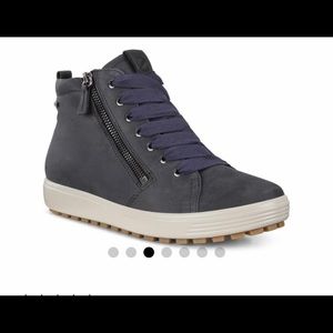 ECCO SOFT GTX 7 HIGH/  LEATHER/ NEW/ MARINE 6-6.5